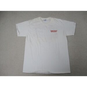 Casino Shirt Adult Large White Silver Legacy Poker Jackpot Graphic Gildan Mens‎